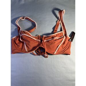 NWT Victoria's Secret Shimmer Burnt Orange Swim Top